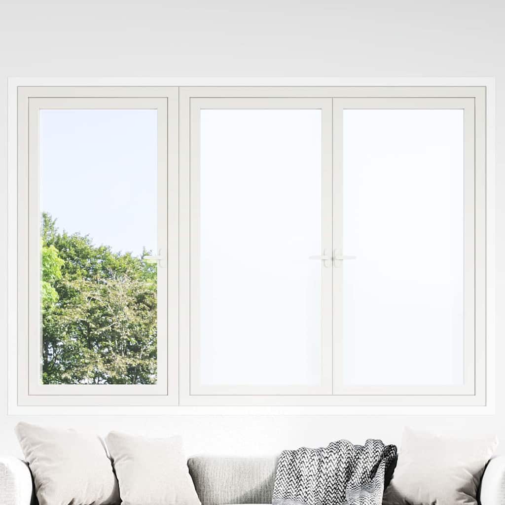 Pellicola statica per finestre Bianco Frosted 45 x 1000 cm PVC | homemem39