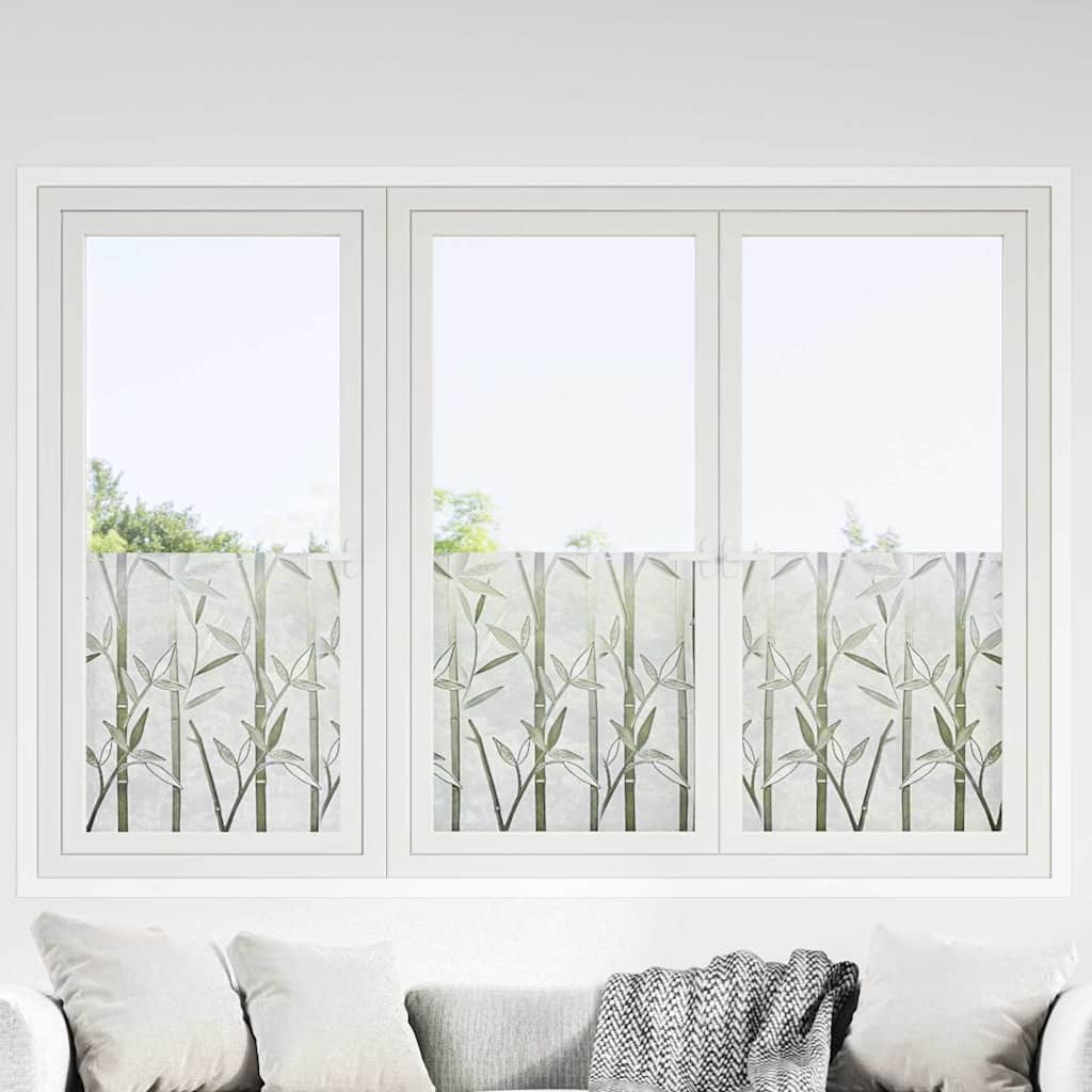 Pellicola statica per finestre Motivo Bamboo 60 x 500 cm PVC
