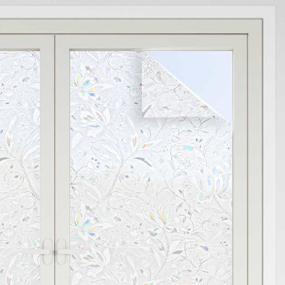 Pellicola statica per finestre Motivo Fiori 90 x 500 cm PVC