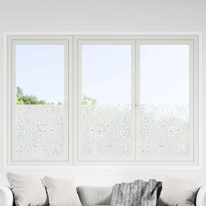 Pellicola statica per finestre Motivo Fiori 90 x 500 cm PVC