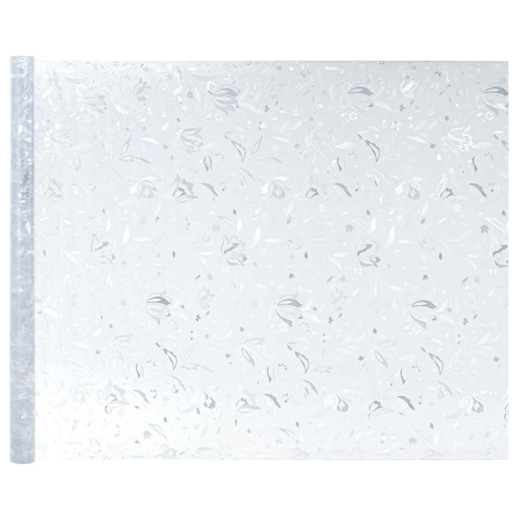Pellicola statica per finestre Motivo Fiori 90 x 500 cm PVC