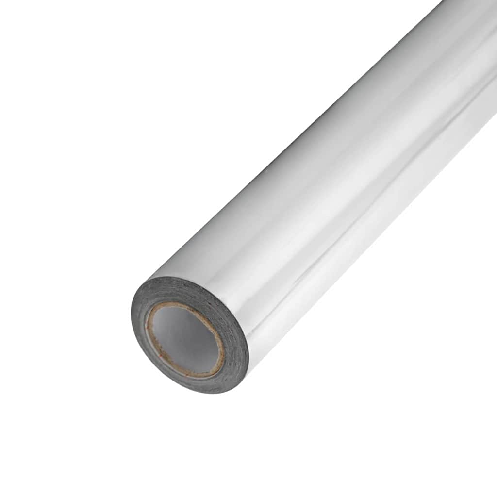 Pellicola a specchio autoadesiva 45 x 100 cm 2 pz Argento PET | homemem39