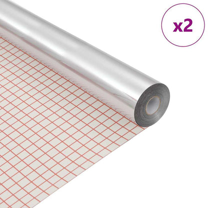 Pellicola Specchiante Autoadesiva 45 x 150 cm 2 pz Argento PET | homemem39