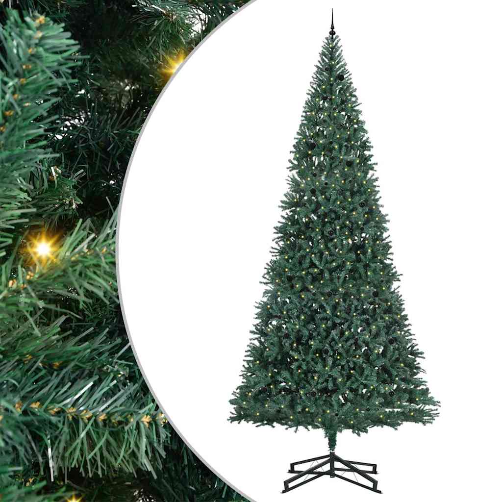 Albero di Natale Artificiale Pre-illuminato con Set di Palline | homemem39