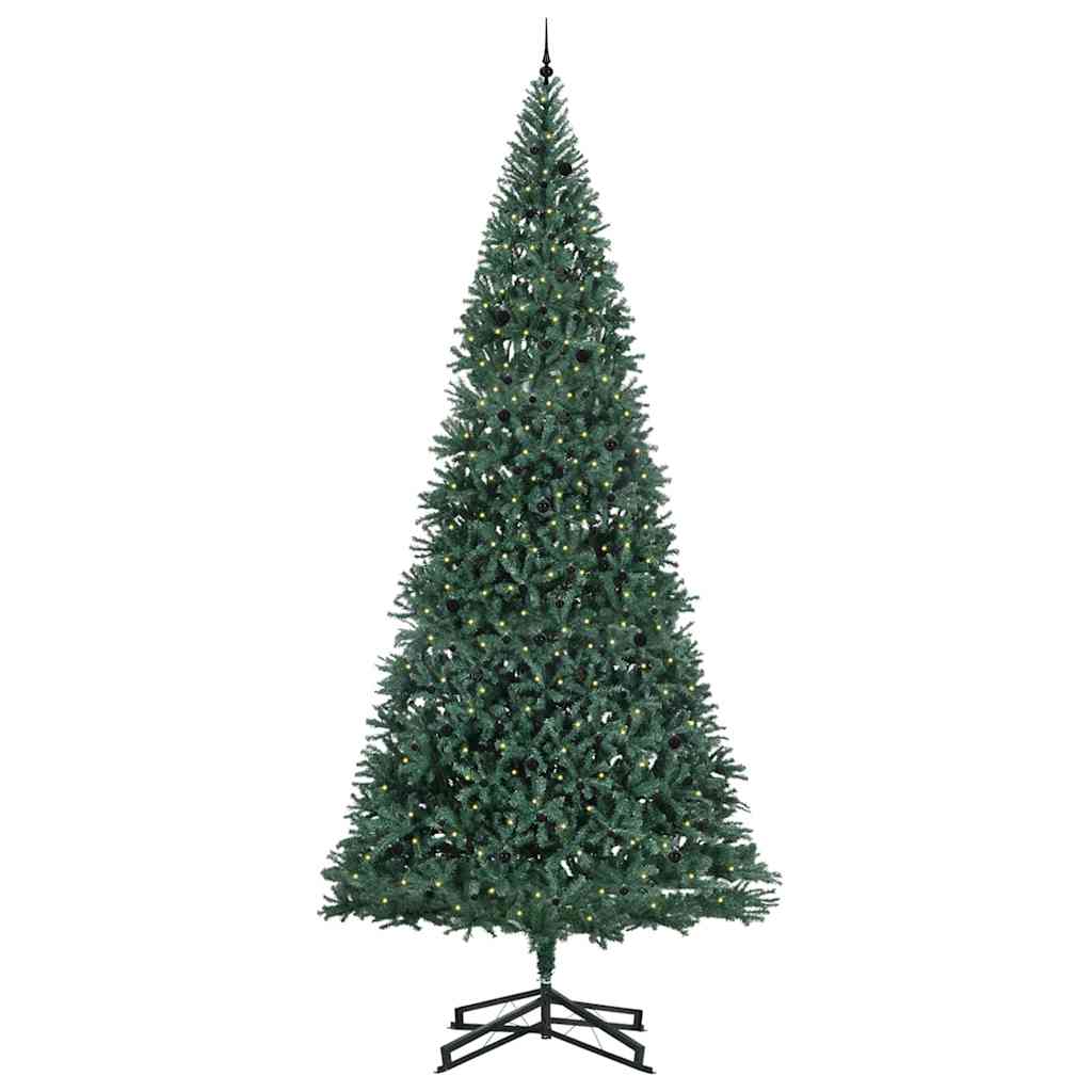 Albero di Natale Artificiale Pre-illuminato con Set di Palline | homemem39