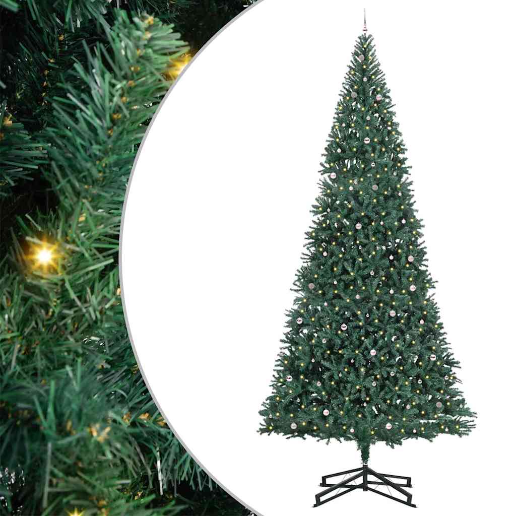 Albero di Natale Artificiale Pre-illuminato con Set di Palline | homemem39