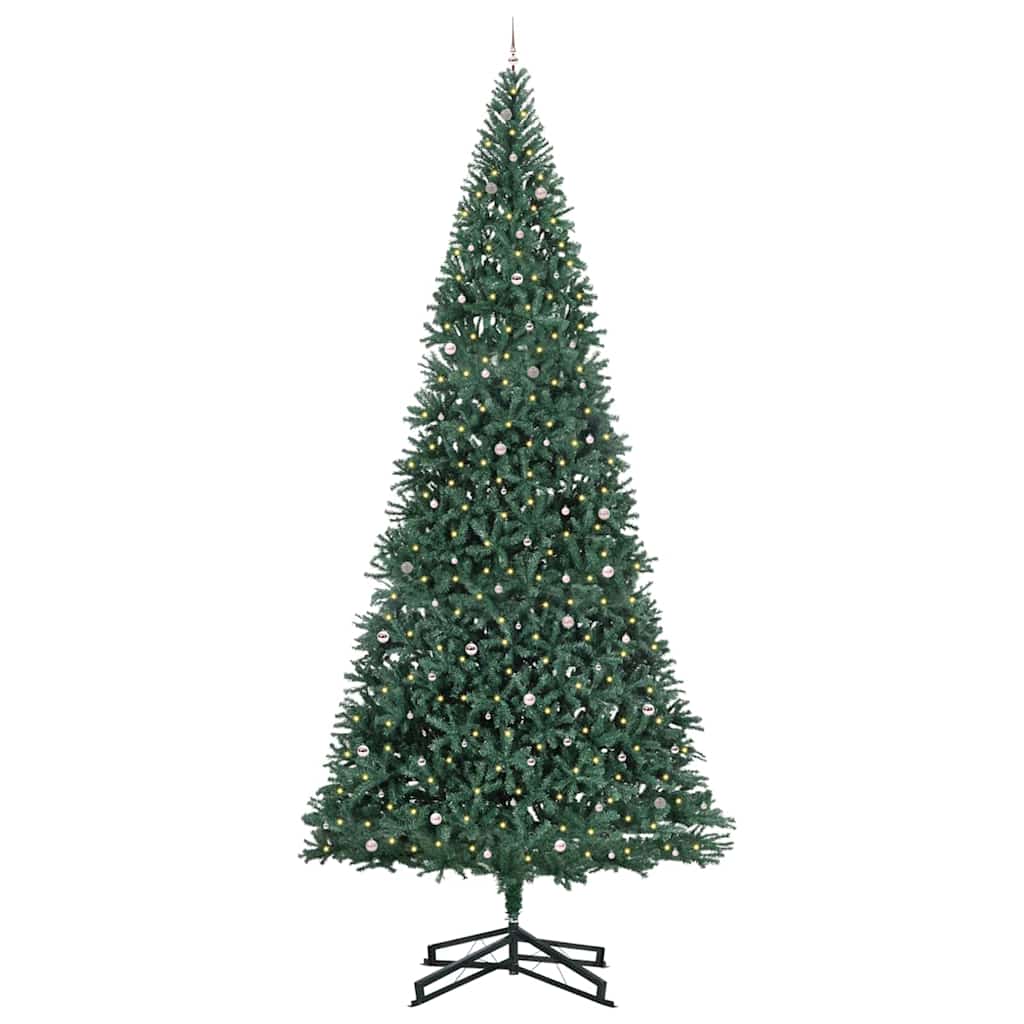 Albero di Natale Artificiale Pre-illuminato con Set di Palline | homemem39