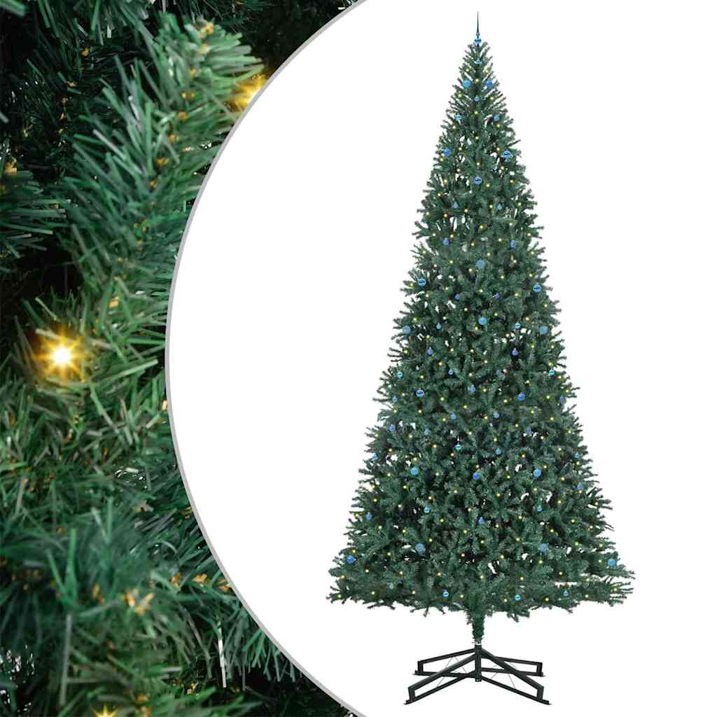 Albero di Natale Artificiale Pre-illuminato con Set di Palline | homemem39