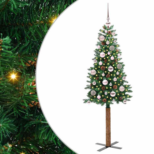 Albero di Natale snodato con 150 LED con supporto Verde 150 cm
