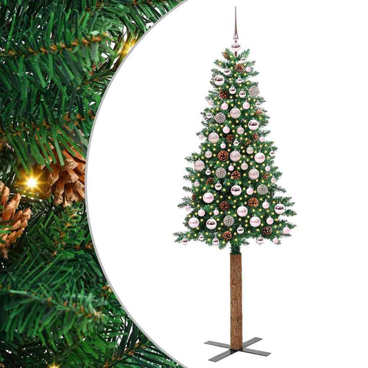 Albero di Natale snodato con 300 LED con supporto Verde 180 cm