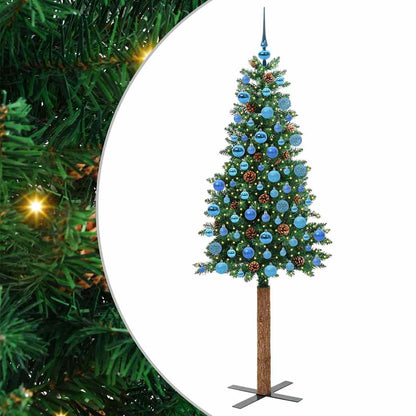 Albero di Natale snodato con 300 LED con supporto Verde 180 cm