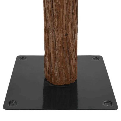 Albero di Natale snodato con 300 LED con supporto Verde 210 cm