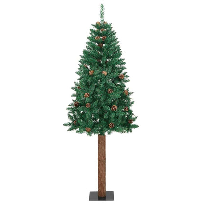 Albero di Natale snodato con 300 LED con supporto Verde 210 cm