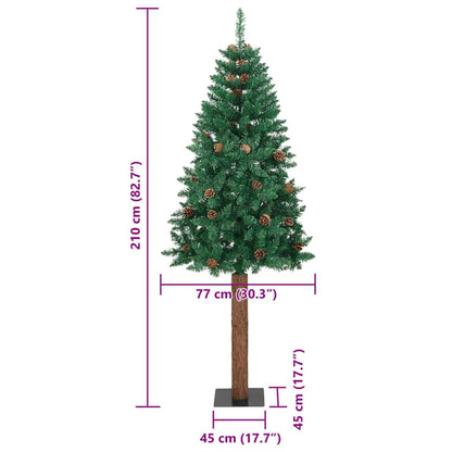 Albero di Natale snodato con 300 LED con supporto Verde 210 cm