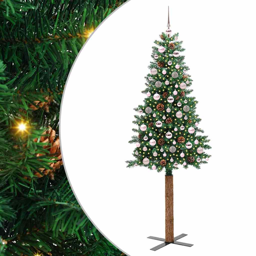 Albero di Natale snodato con 300 LED con supporto Verde 210 cm | homemem39