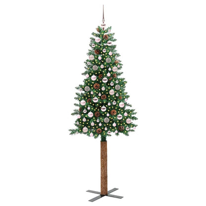 Albero di Natale snodato con 300 LED con supporto Verde 210 cm | homemem39