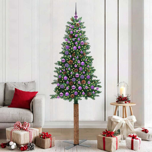 Albero di Natale snodato con 300 LED con supporto Verde 210 cm | homemem39