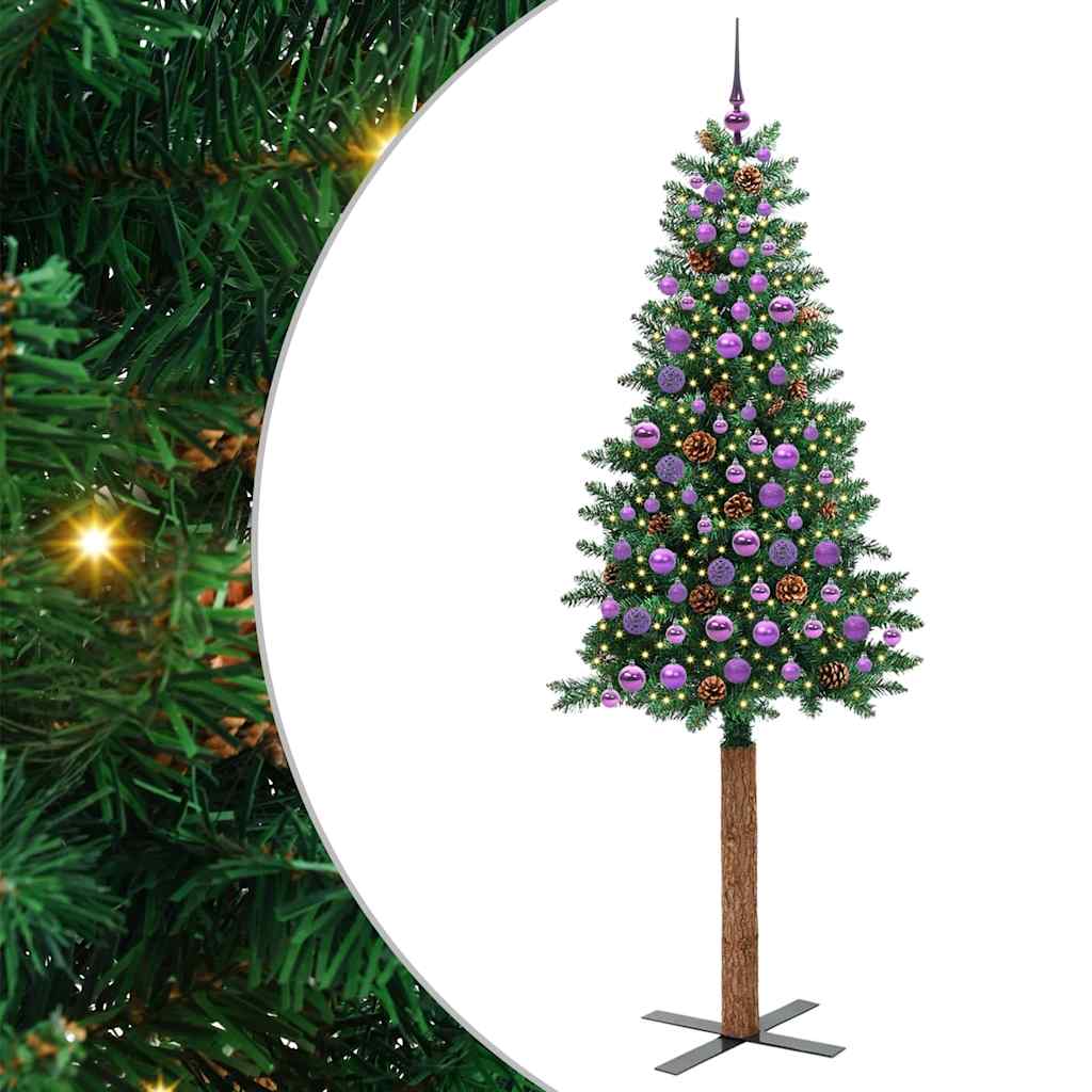 Albero di Natale snodato con 300 LED con supporto Verde 210 cm | homemem39