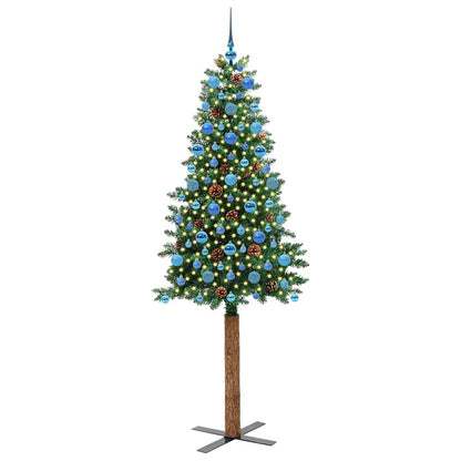 Albero di Natale snodato con 300 LED con supporto Verde 210 cm | homemem39