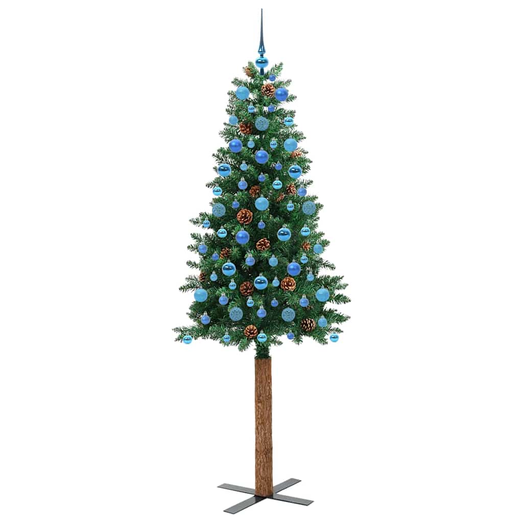Albero di Natale snodato con 300 LED con supporto Verde 210 cm