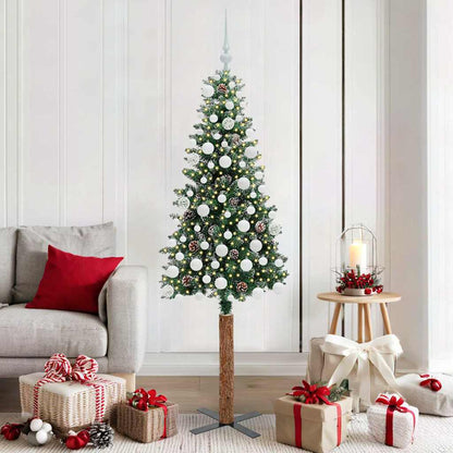 Albero di Natale snodato con 300 LED con supporto Verde 180 cm | homemem39