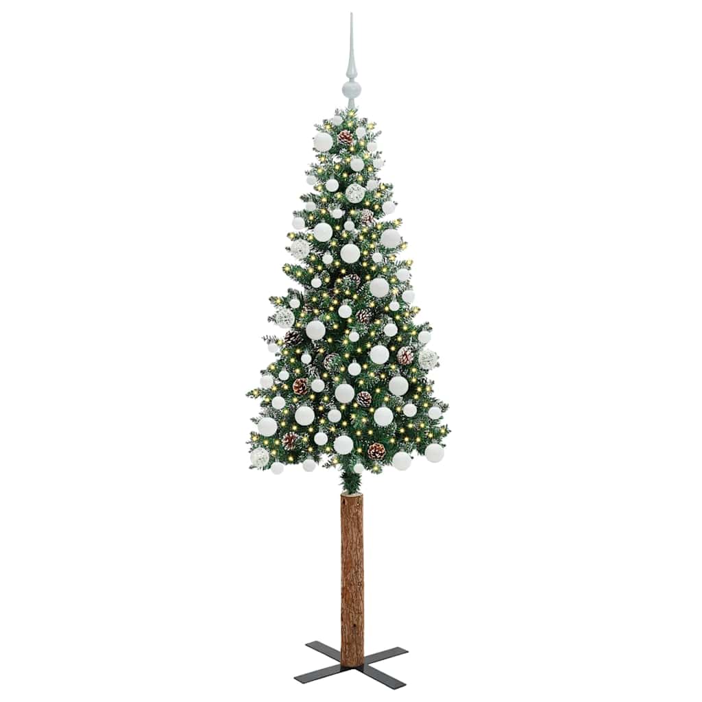 Albero di Natale snodato con 300 LED con supporto Verde 180 cm | homemem39