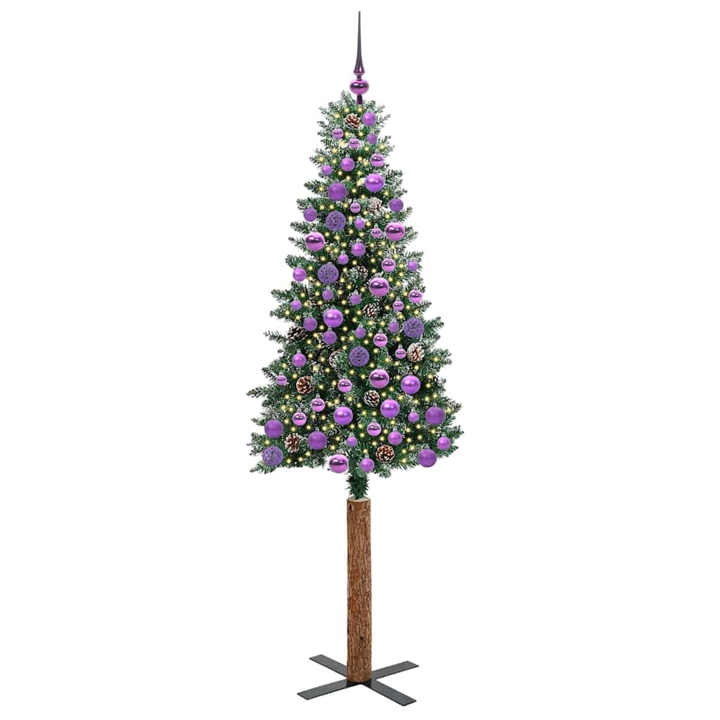 Albero di Natale snodato con 300 LED con supporto Verde 180 cm