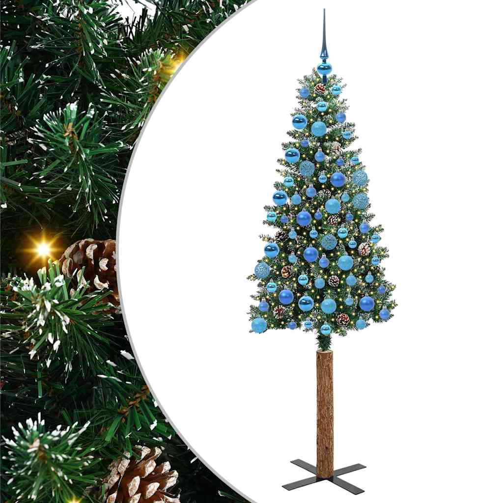 Albero di Natale snodato con 300 LED con supporto Verde 180 cm