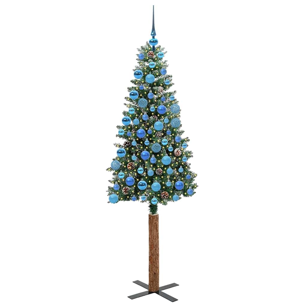 Albero di Natale snodato con 300 LED con supporto Verde 180 cm