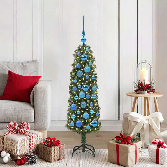 Albero di Natale artificiale con 150 LED Verde 120 cm | homemem39