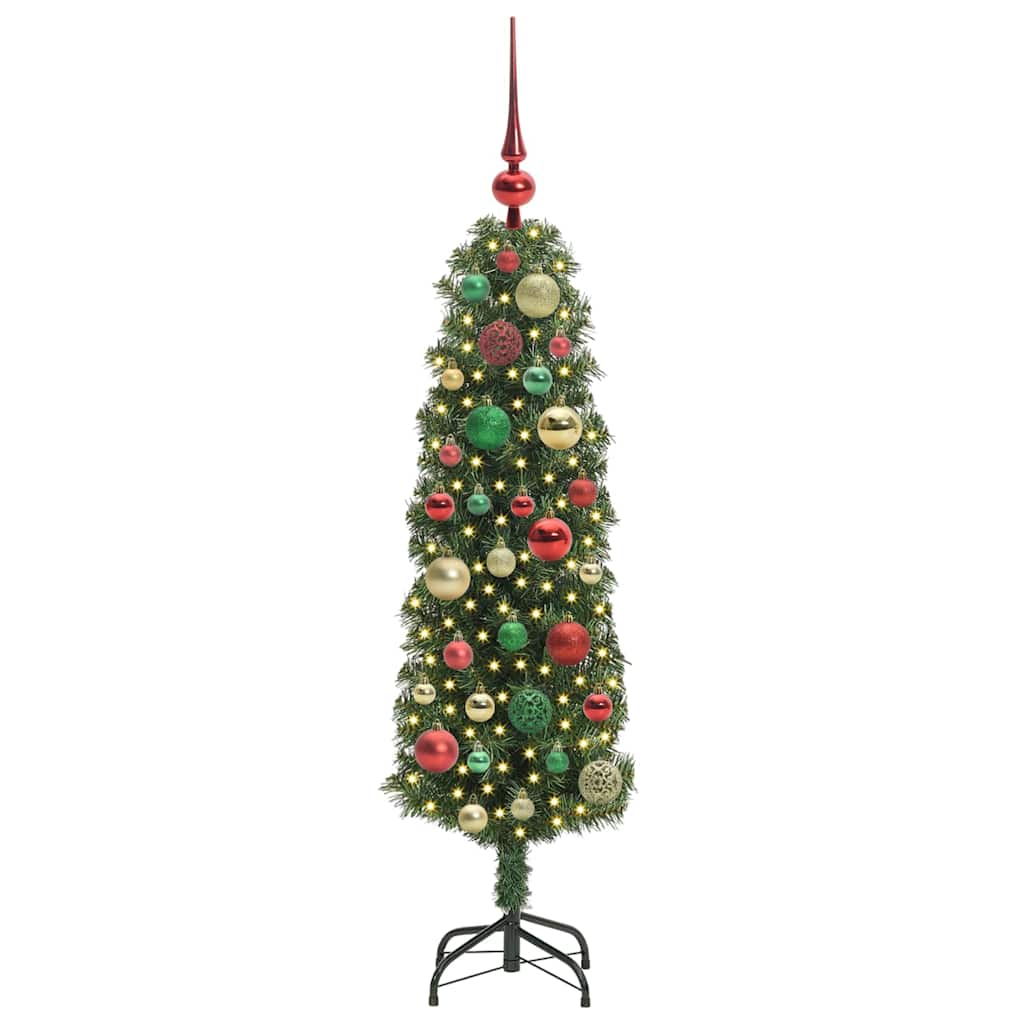 Albero di Natale artificiale con 150 LED Verde 120 cm | homemem39