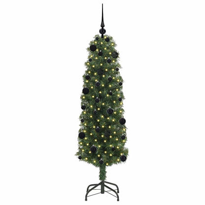 Albero di Natale artificiale con 150 LED Verde 150 cm | homemem39