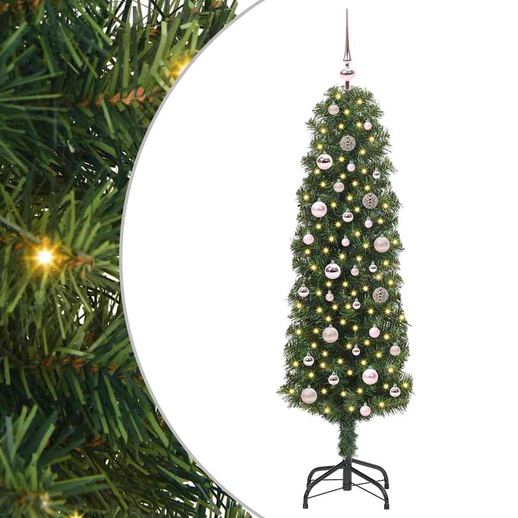 Albero di Natale artificiale con 150 LED Verde 150 cm | homemem39