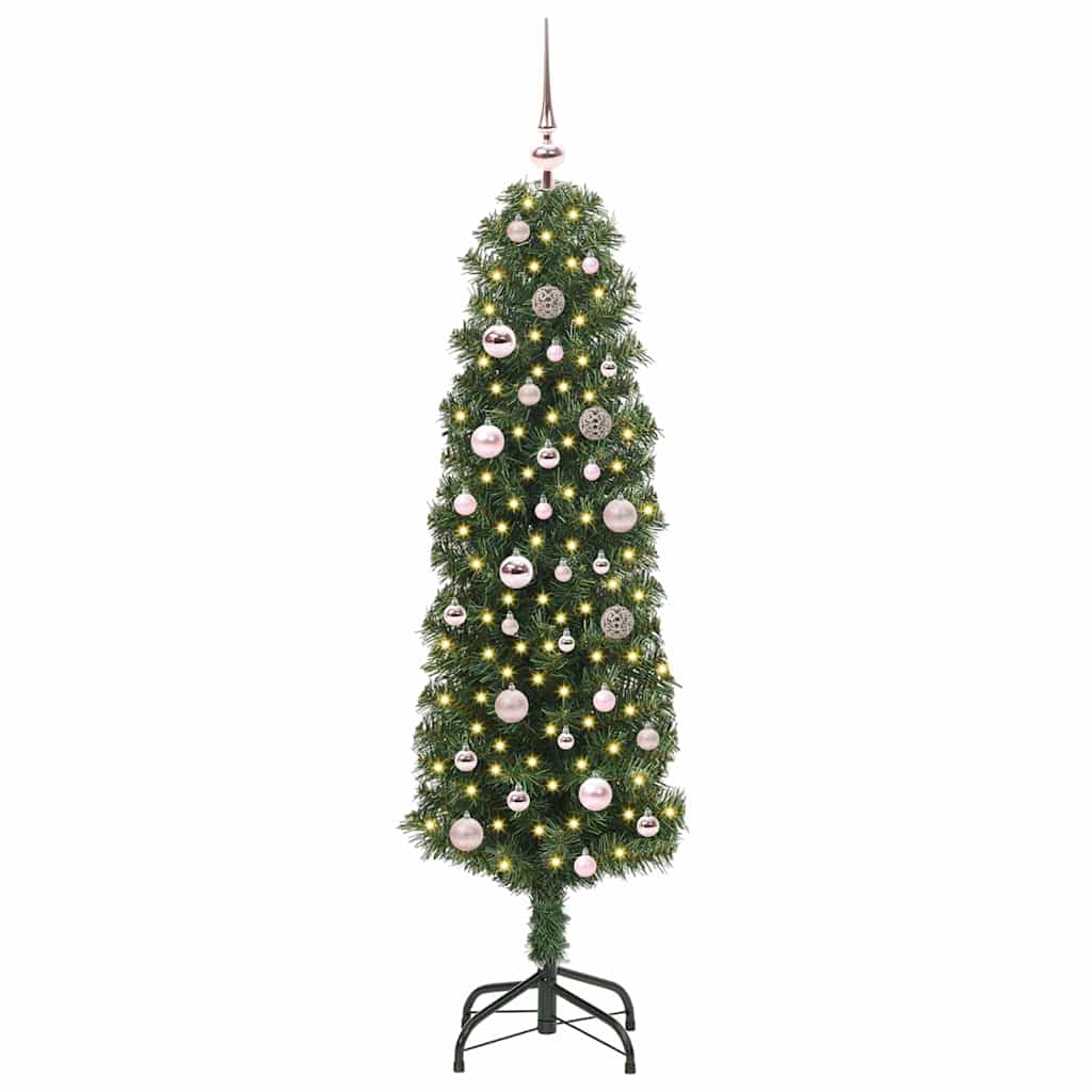 Albero di Natale artificiale con 150 LED Verde 150 cm | homemem39