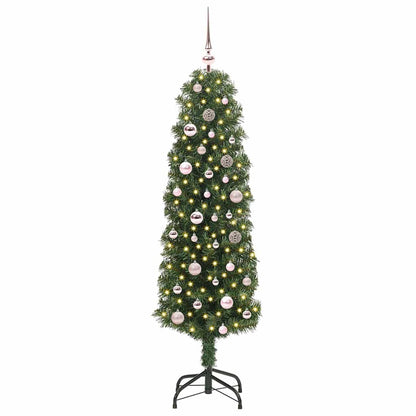 Albero di Natale artificiale con 150 LED Verde 150 cm | homemem39