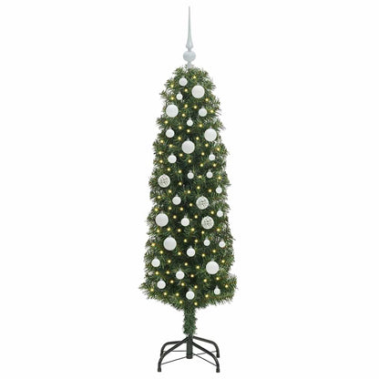 Albero di Natale artificiale con 150 LED Verde 150 cm