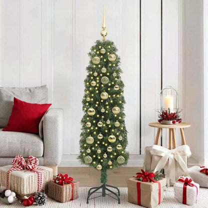 Albero di Natale artificiale con 150 LED Verde 150 cm | homemem39
