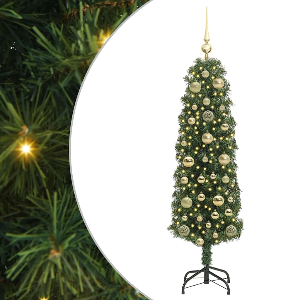 Albero di Natale artificiale con 150 LED Verde 150 cm | homemem39