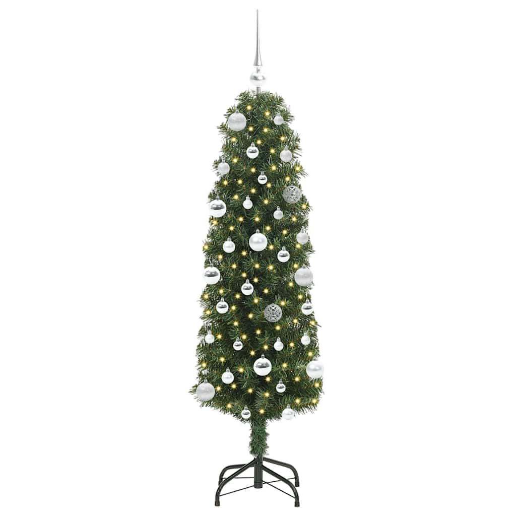 Albero di Natale artificiale con 150 LED Verde 150 cm | homemem39