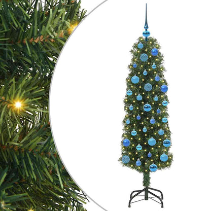 Albero di Natale artificiale con 150 LED Verde 150 cm