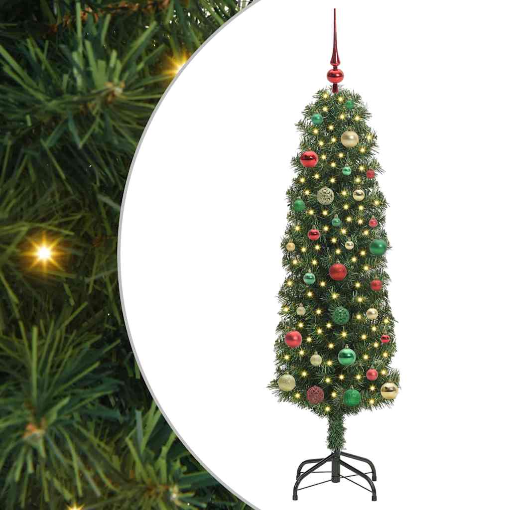 Albero di Natale artificiale con 150 LED Verde 150 cm | homemem39
