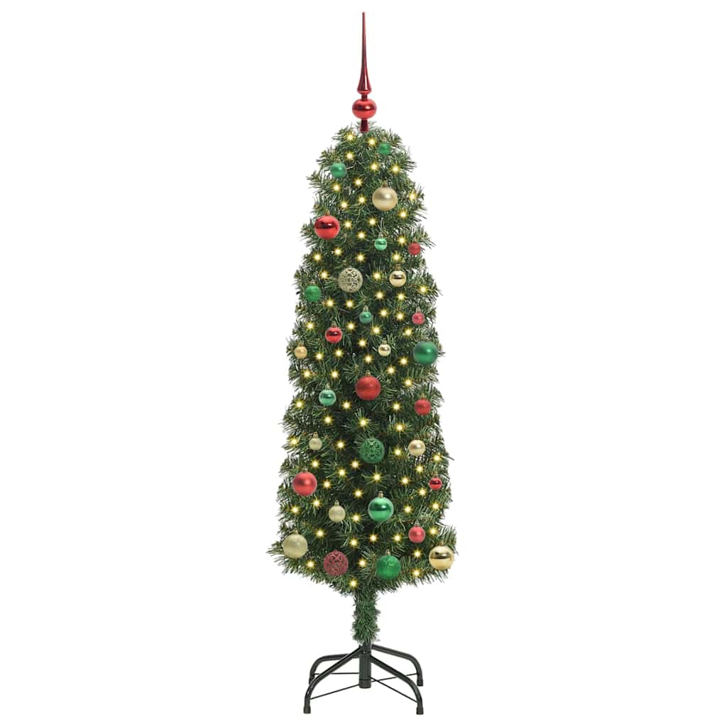 Albero di Natale artificiale con 150 LED Verde 150 cm | homemem39