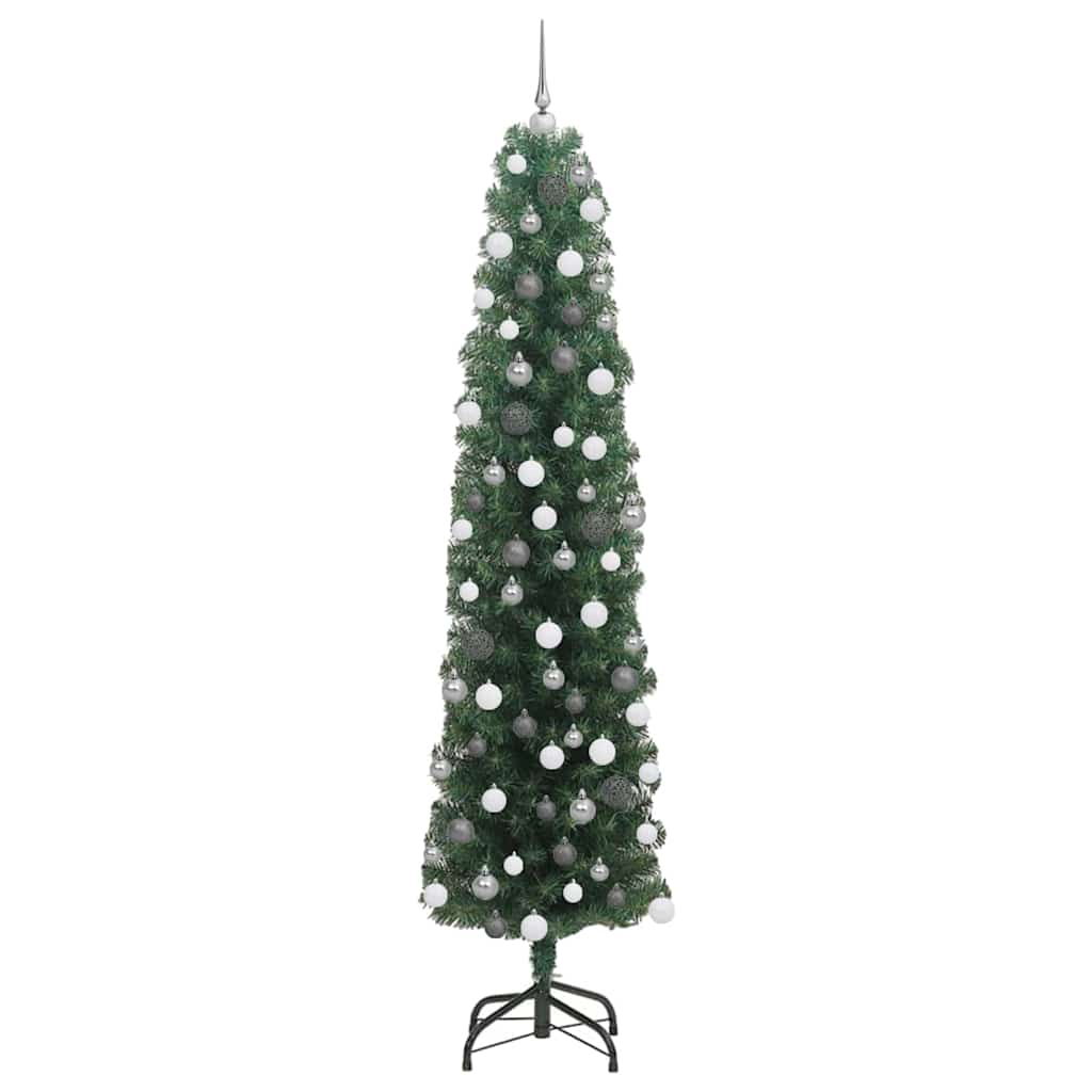 Albero di Natale artificiale con 300 LED Verde 180 cm | homemem39