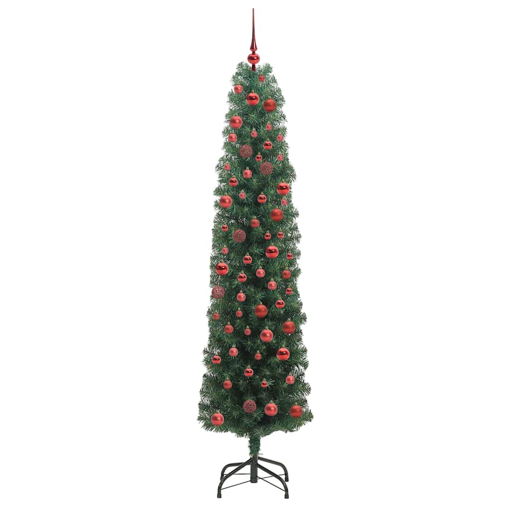 Albero di Natale artificiale con 300 LED Verde 180 cm | homemem39