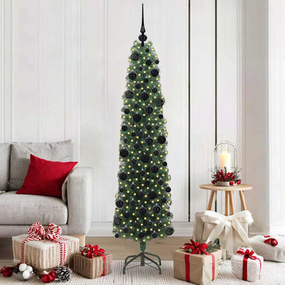 Albero di Natale artificiale con 300 LED Verde 180 cm | homemem39