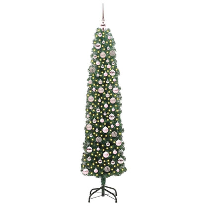 Albero di Natale artificiale con 300 LED Verde 180 cm