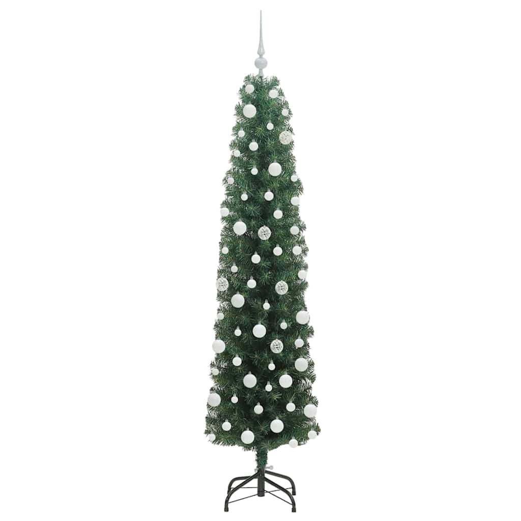 Albero di Natale artificiale con 300 LED Verde 180 cm | homemem39