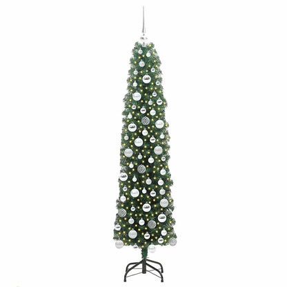 Albero di Natale artificiale con 300 LED Verde 180 cm | homemem39