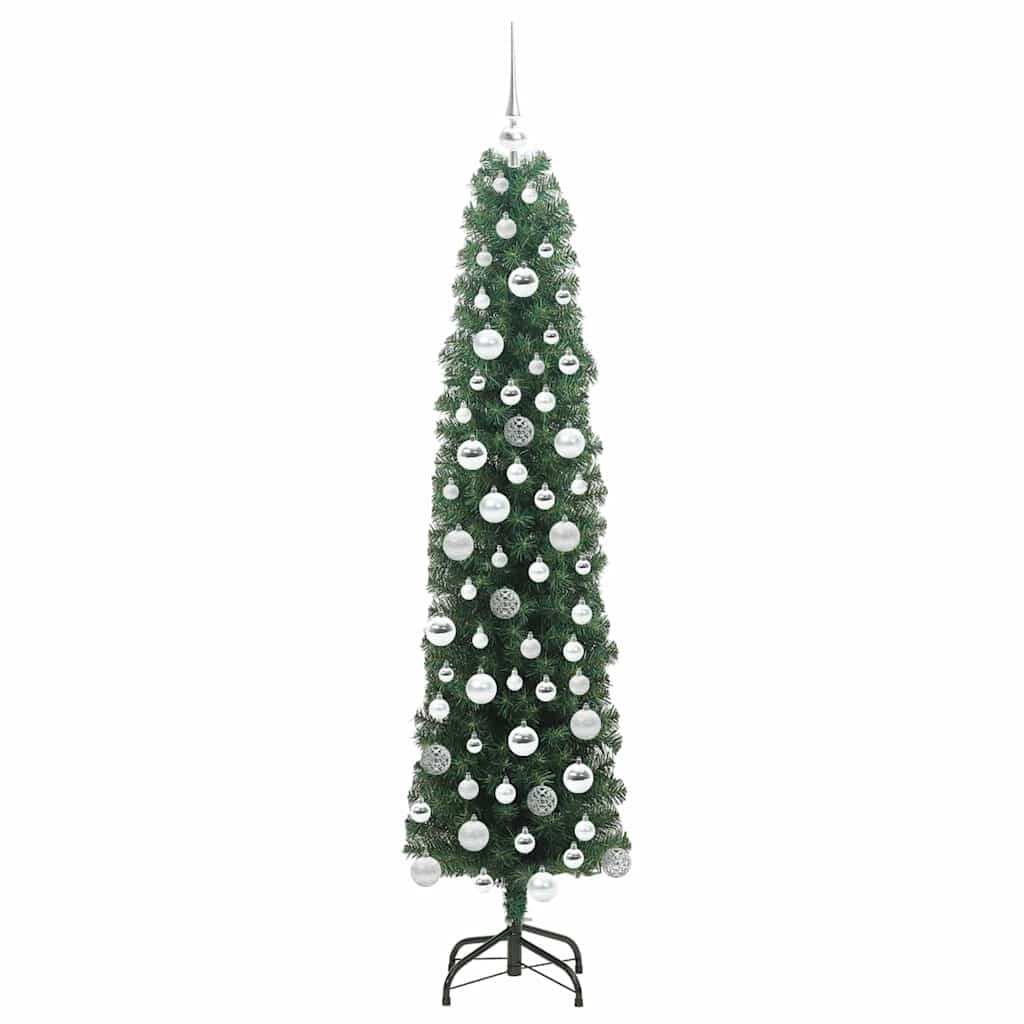 Albero di Natale artificiale con 300 LED Verde 180 cm | homemem39