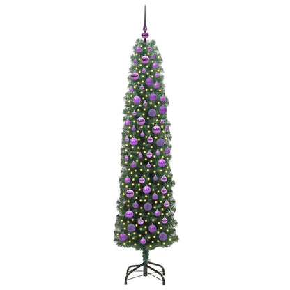 Albero di Natale artificiale con 300 LED Verde 180 cm | homemem39